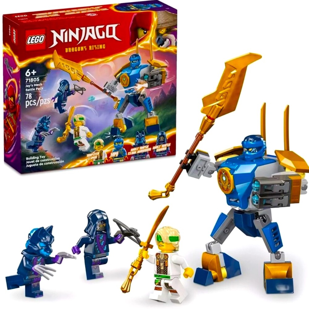 LEGO NINJAGO Jay's Mech Battle Pack Ninja Building Toy 71805 *NEW*